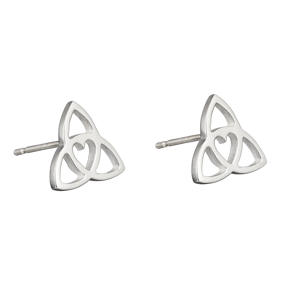 Celtic Heart Stud earrings - Tracy Gilbert Designs