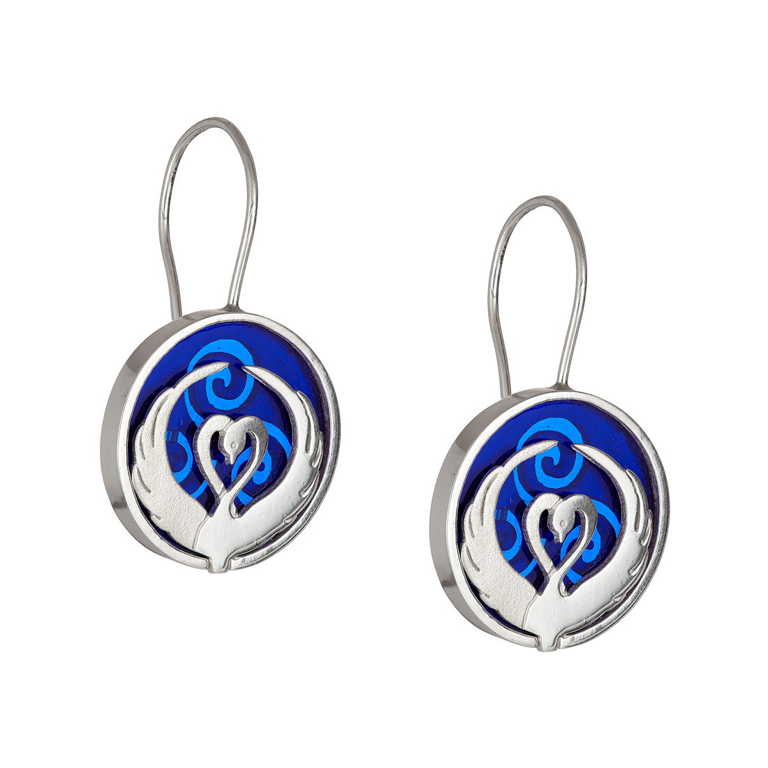 Children of Lir blue earrings - Tracy Gilbert Designs