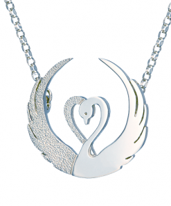 Children of Lir silver pendant by Tracy Gilbert Designs