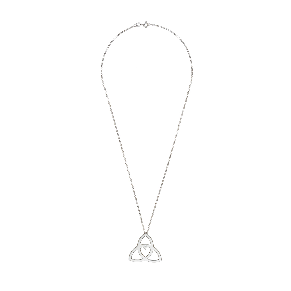 Personalised Trinity Heart pendant