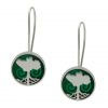 Growing Home Earrings Green by Tracy Gilbert Designs