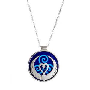 Children of Lir pendant - blue acyrlic