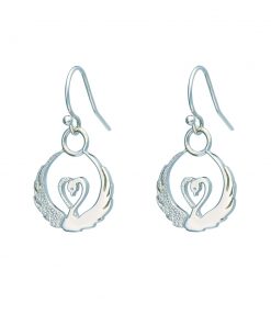 Children of Lir - silver drop earrings by Tracy Gilbert Designs