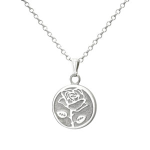 Wild Rose Pendant - dainty