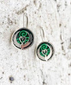 Children of Lir Drop Earrings - Green