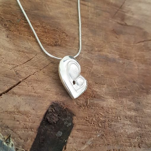 mother and child heart pendant by Tracy Gilbert Designs
