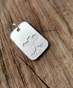 Growing Home Sterling silver dogtag by Tracy Gilbert